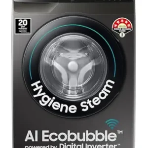 Samsung 8 kg, 5 star, Eco Bubble Technology, AI Control, Wi-Fi, Digital Inverter, Motor, Fully-Automatic Front Load Washing Machine