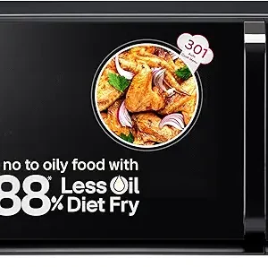 LG 32 L Convection Microwave Oven (MC3286BLT, Black, Auto Cook Menu, Diet Fry and with Stainless Steel Cavity)