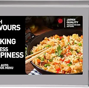 Panasonic 20L Solo Microwave Oven (NN-ST26JMFDG, Silver, 51 Auto Menus)