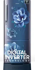 Samsung 183 L, 4 Star, Digital Inverter, Direct-Cool Single Door Refrigerator (RR20C1724CU/HL, Camellia Blue)